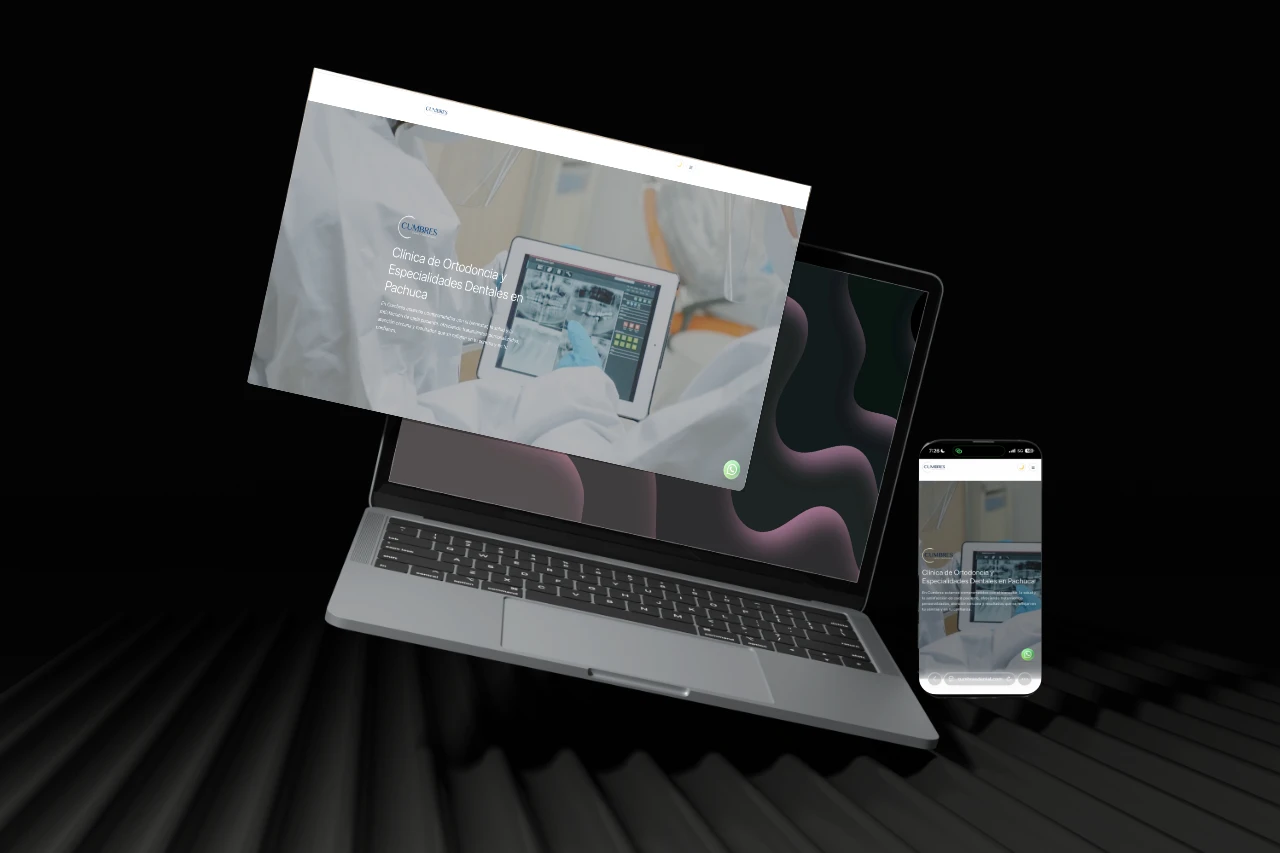 Mockup de sitio web y app desarrollados por Grupo Rivera Web